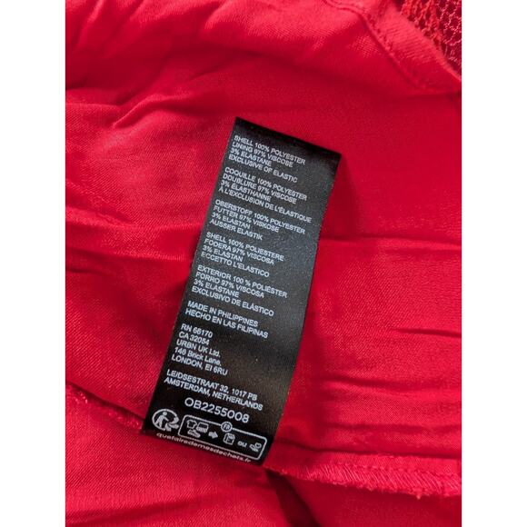 NWT Anthropologie Ruffle-strap Corset Lace Mini Dress Size S Red #8G507 - Picture 8 of 10